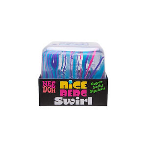 🔥Nee Doh Nice Berg XL Giant Squishy Swirl Cube Pink Blue & Purple BNWT🔥